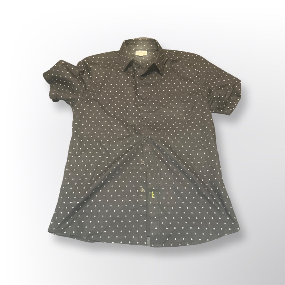 Black and White Button Down Shirt